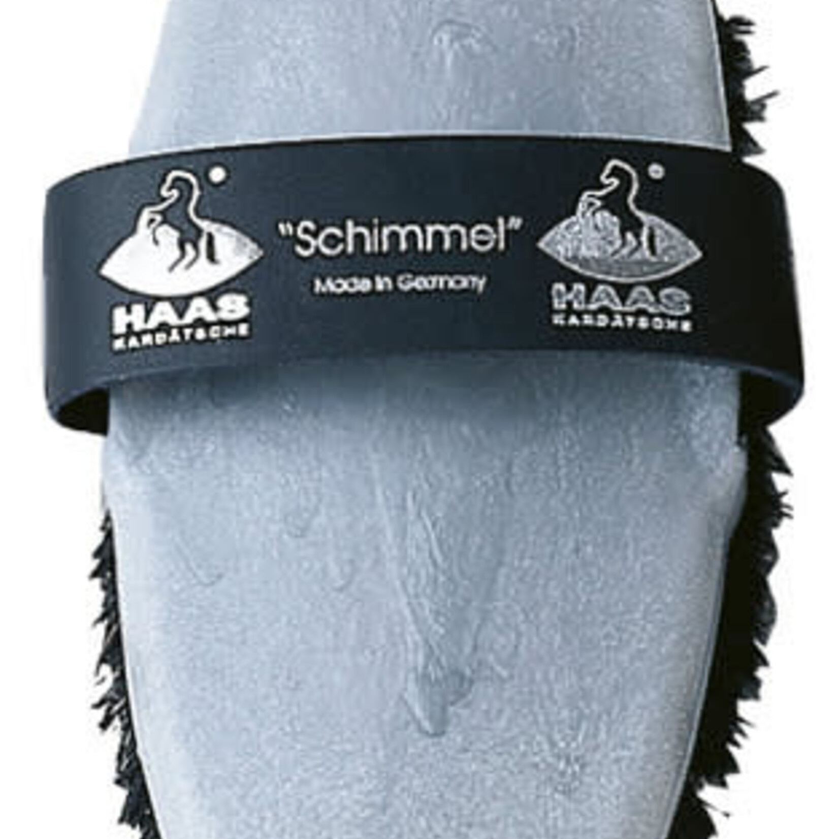 Haas HAAS Schimmel Brush, Silver Backing with firm Brown bristles