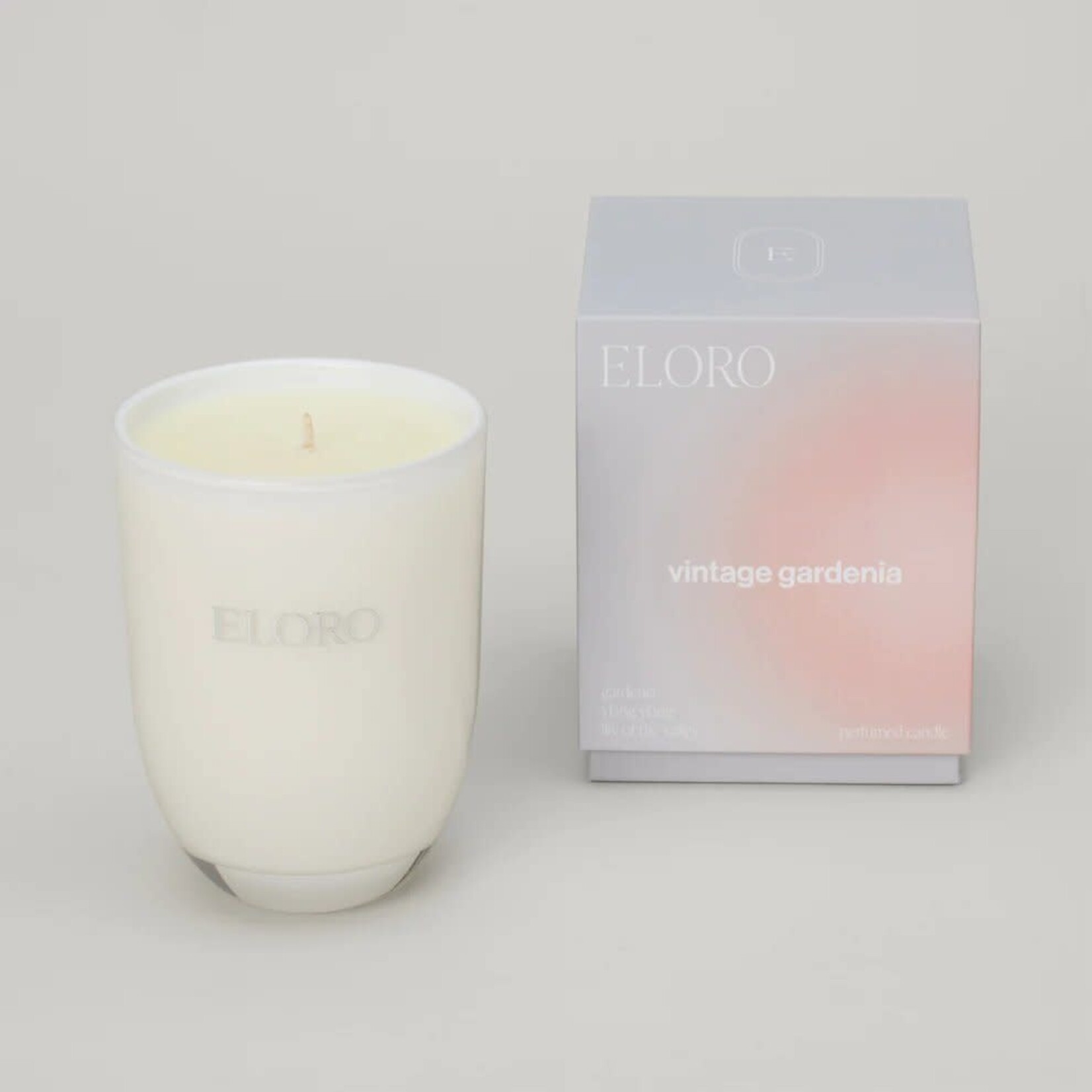 Fleur Candles Eloro Candles, Single-Wick Soy Candle, 55 hour burn time