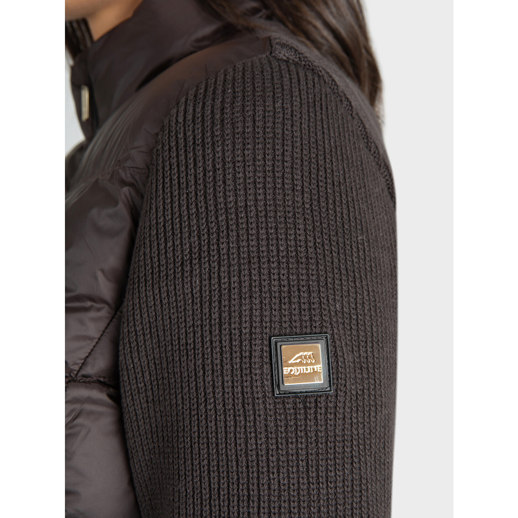 Equiline R09804 Equiline Estrae Knitwear/Nylon Women's Jacket