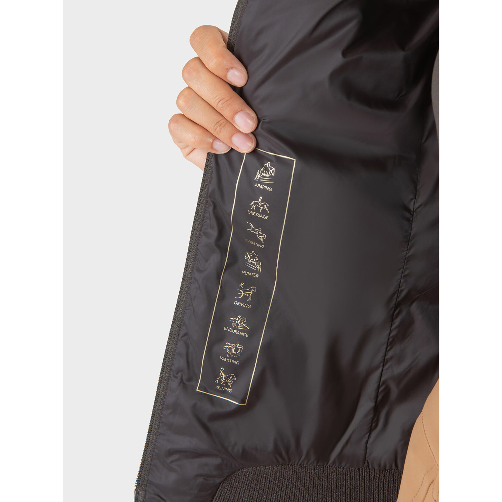 Equiline R09804 Equiline Estrae Knitwear/Nylon Women's Jacket