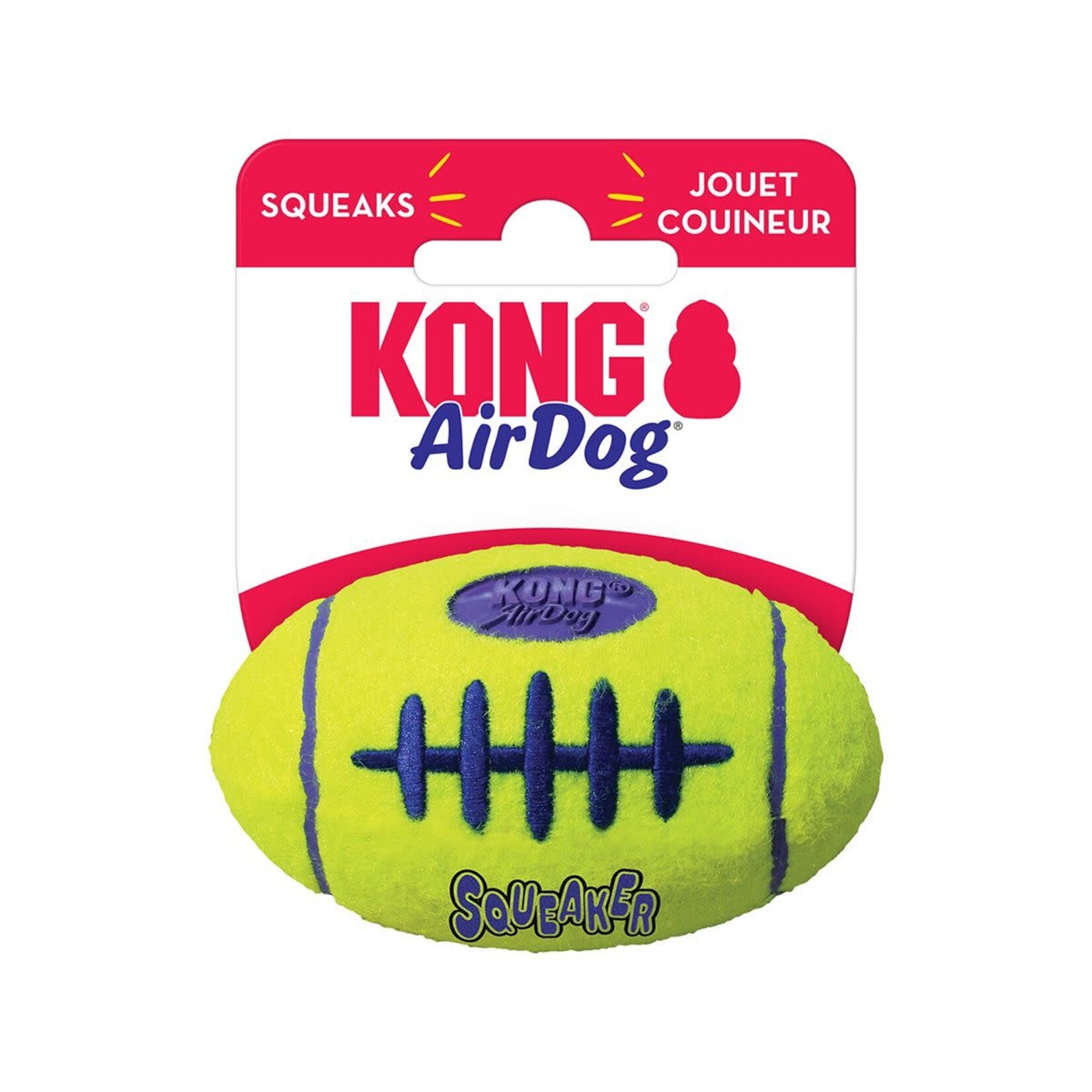 Kong KONG AirDog Squeaker Dog Toy SM Football