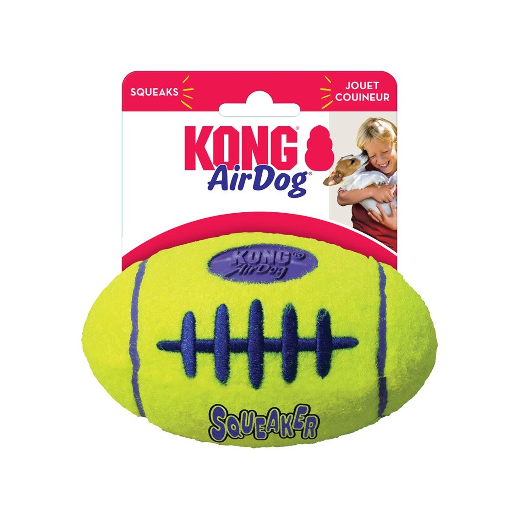 Kong KONG AirDog Squeaker Dog Toy MD Football