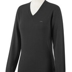 Animo Animo Smesh Women's V-neck pullover sweater in superfine Lane Merino Wool