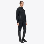 Cavalleria Toscana GID287 Cavalleria Toscana Jersey and Velvet Hooded Full Zip Softshell Jacket