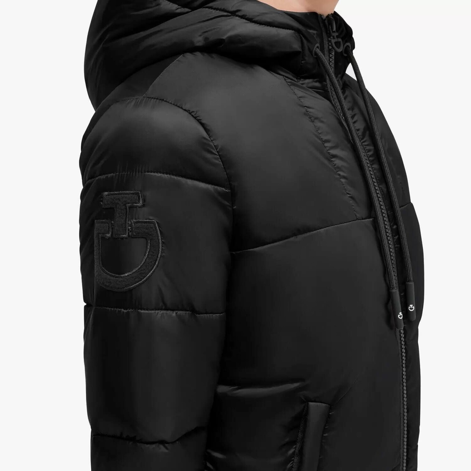 Cavalleria Toscana GIK029 Cavalleria Toscana Junior Unisex Zip Puffer w/ Tufted CT Logo