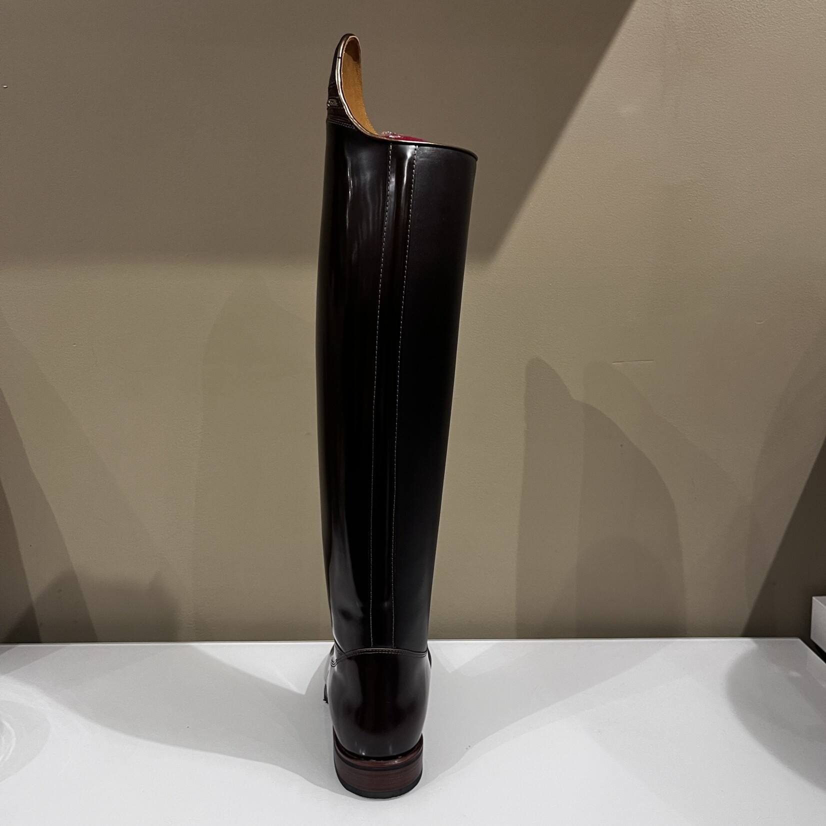 DeNiro DeNiro Custom Raffaello Dressage Boot in Brushed Brown (Po Fondente) w/ Luna Rosetto Brown Top and GGS73 Crystal Fina Gold details and Brown Soles 39 MA S