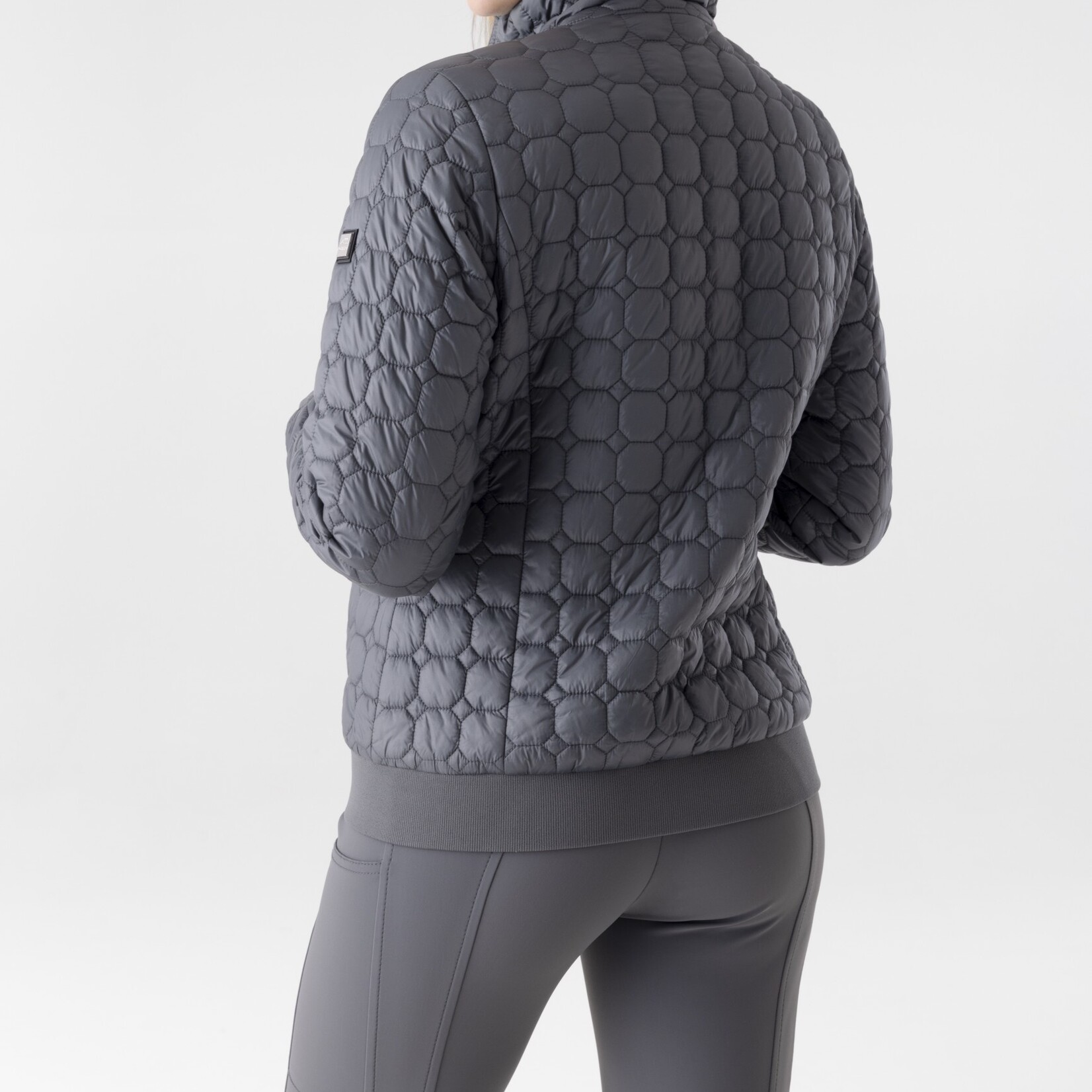 Equiline Q10740 Equiline Edae Women's Octagon Quilted Bomber Jacket