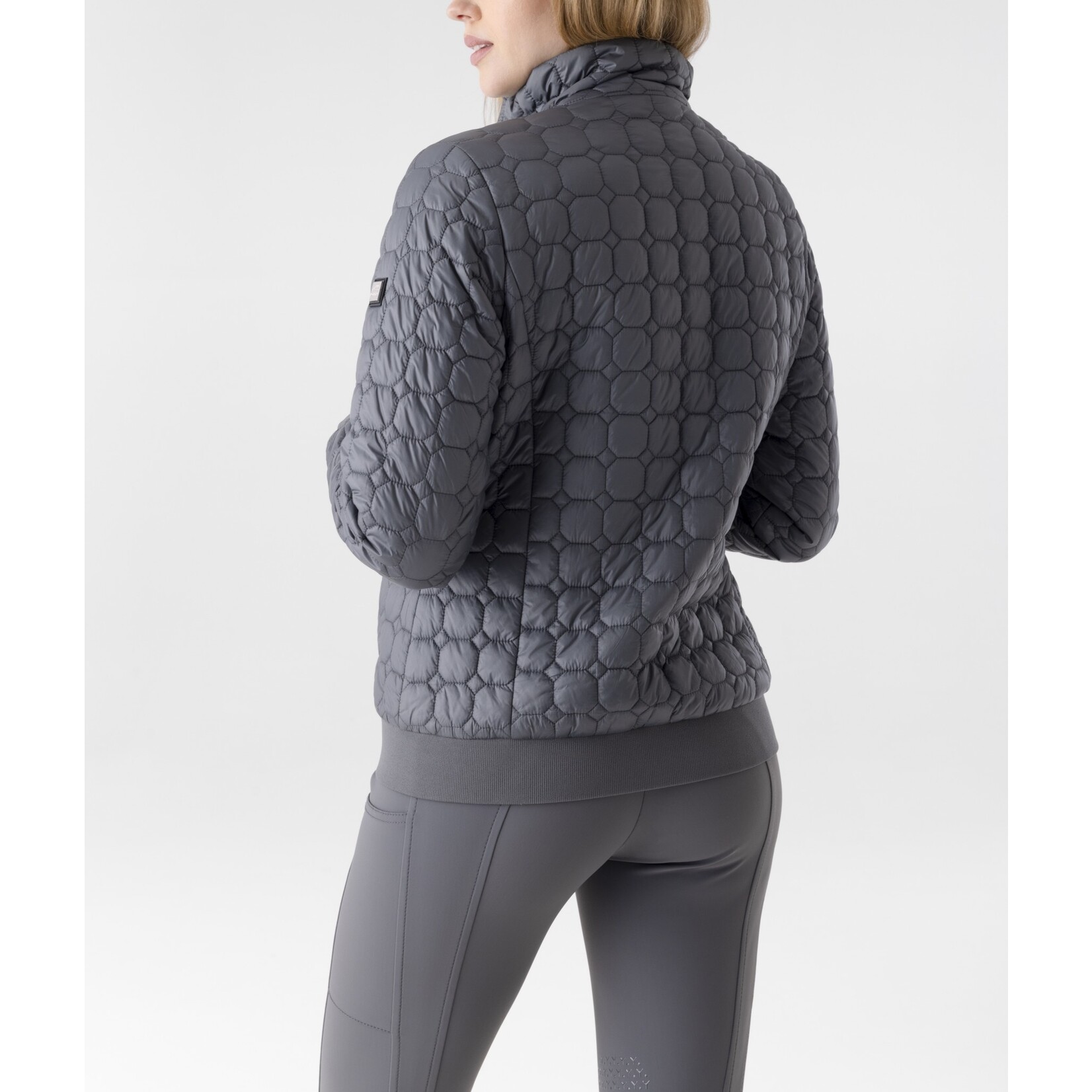 Equiline Q10740 Equiline Edae Women's Octagon Quilted Bomber Jacket