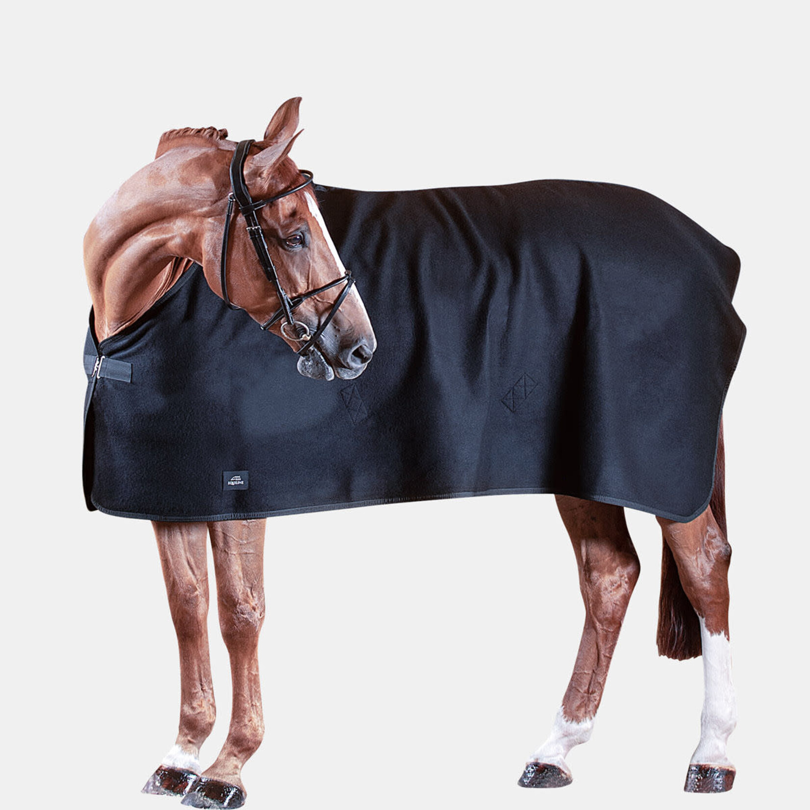 Equiline Equiline Wool Rug w/ 2 Hidden Detachable Crossed Surcingles