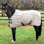 Baker 7003 Baker Sheet Deluxe Trim w/ added Real Aust Merino Sheepskin at wither, satin lined shoulders, snap-buckle front, elastic surcingle inserts and elastic leg straps AVAILABLE 66”-86