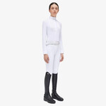 Cavalleria Toscana CAA042 Cavalleria Toscana Girl's Long Sleeve Jersey Competition Shirt W/Bib