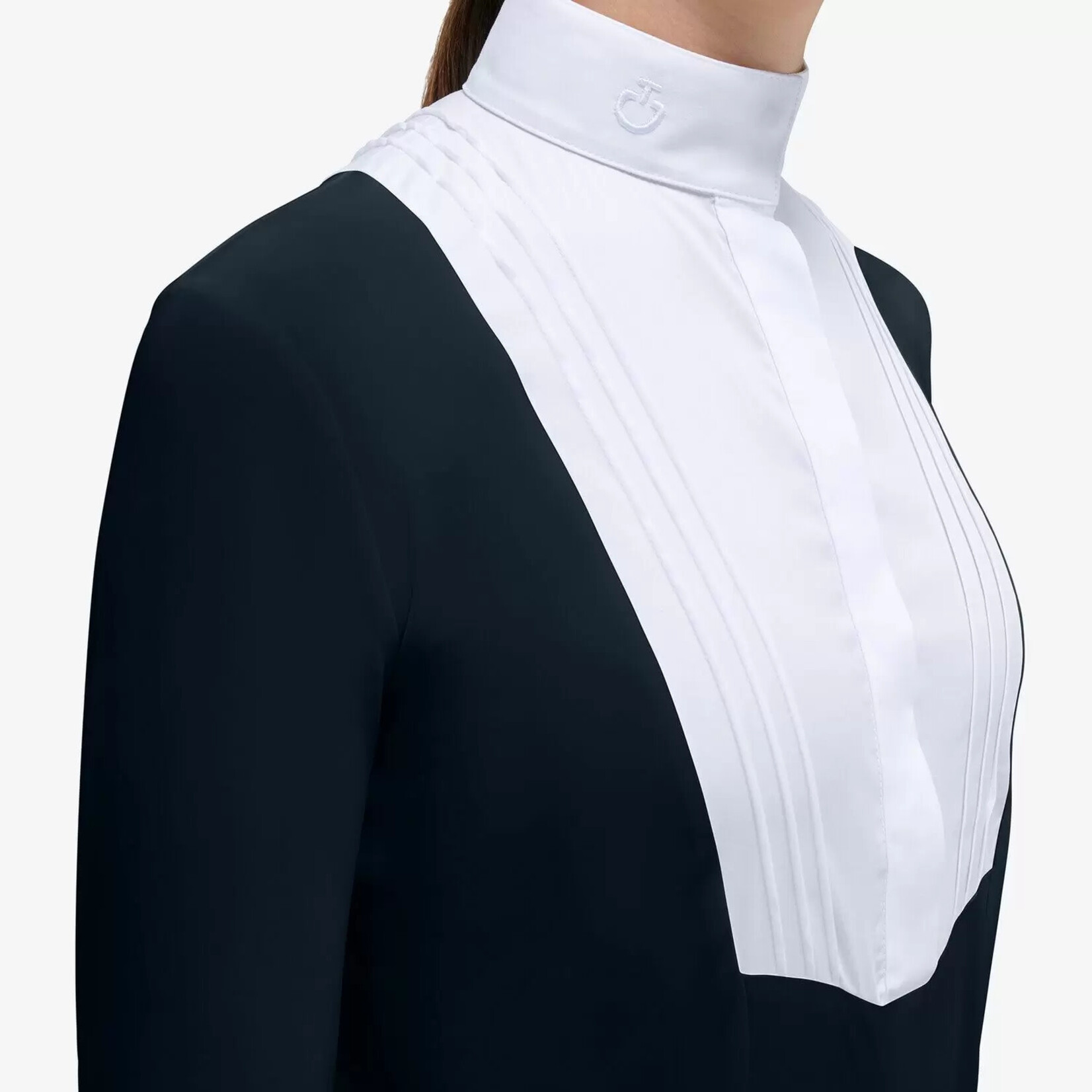 Cavalleria Toscana CAA042 Cavalleria Toscana Girl's Long Sleeve Jersey Competition Shirt W/Bib