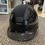Samshield Samshield Shadow Glossy *MATTE BLACK* Helmet w/ 5 Jet Black Swaro Crystals & Alcantara Top, Sold as a kit with coordinating liner (sold separately).