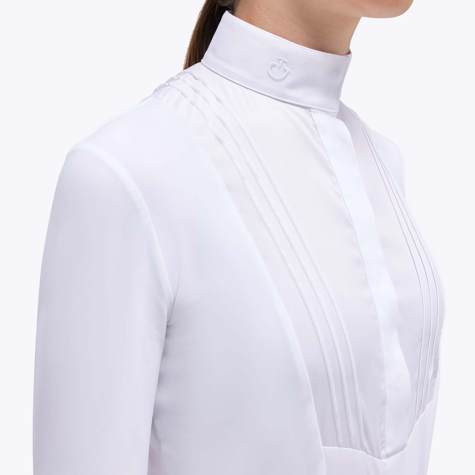 Cavalleria Toscana CAA042 Cavalleria Toscana Girl's Long Sleeve Jersey Competition Shirt W/Bib
