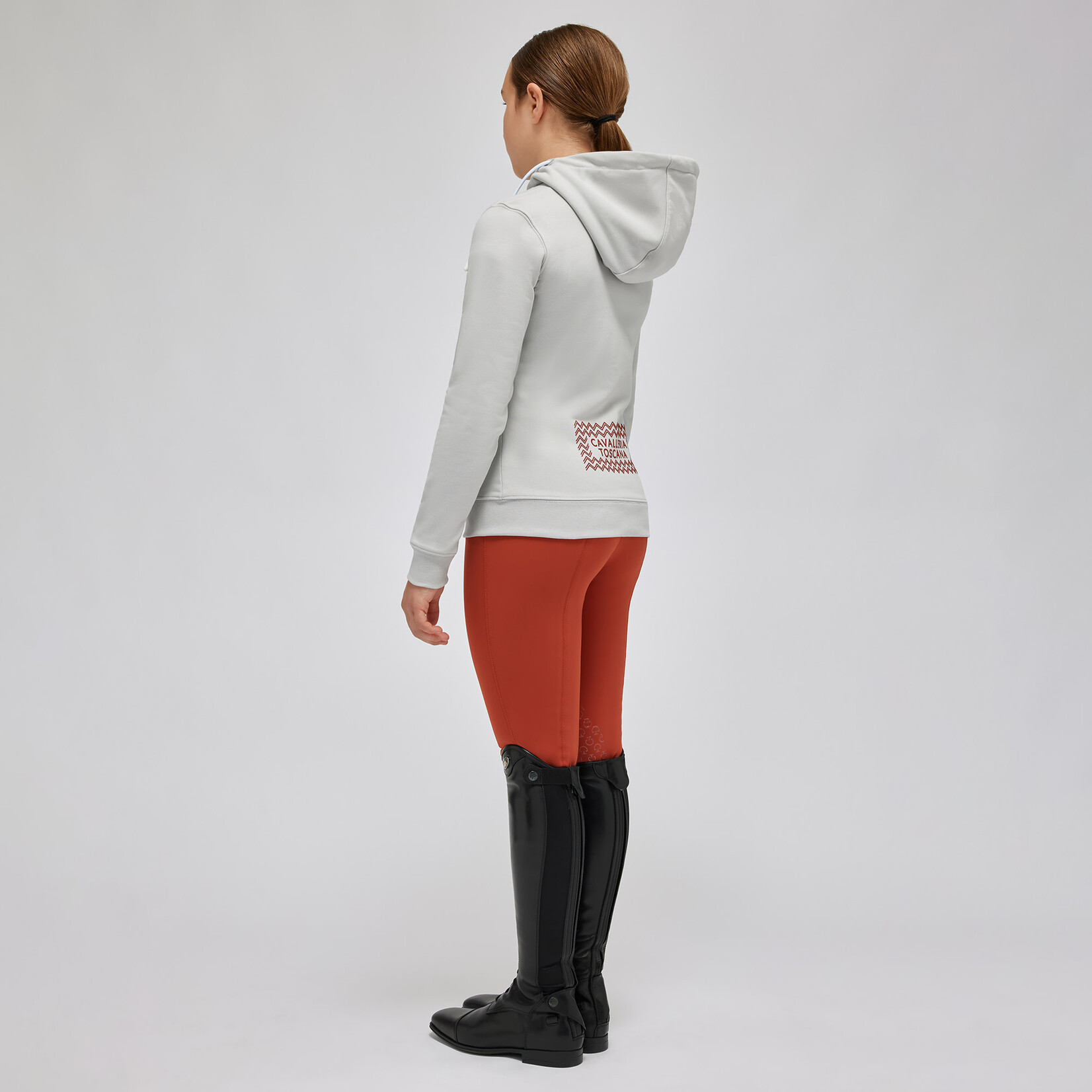 Cavalleria Toscana FEA015 Cavalleria Toscana Girl's Cotton Zip Hoodie