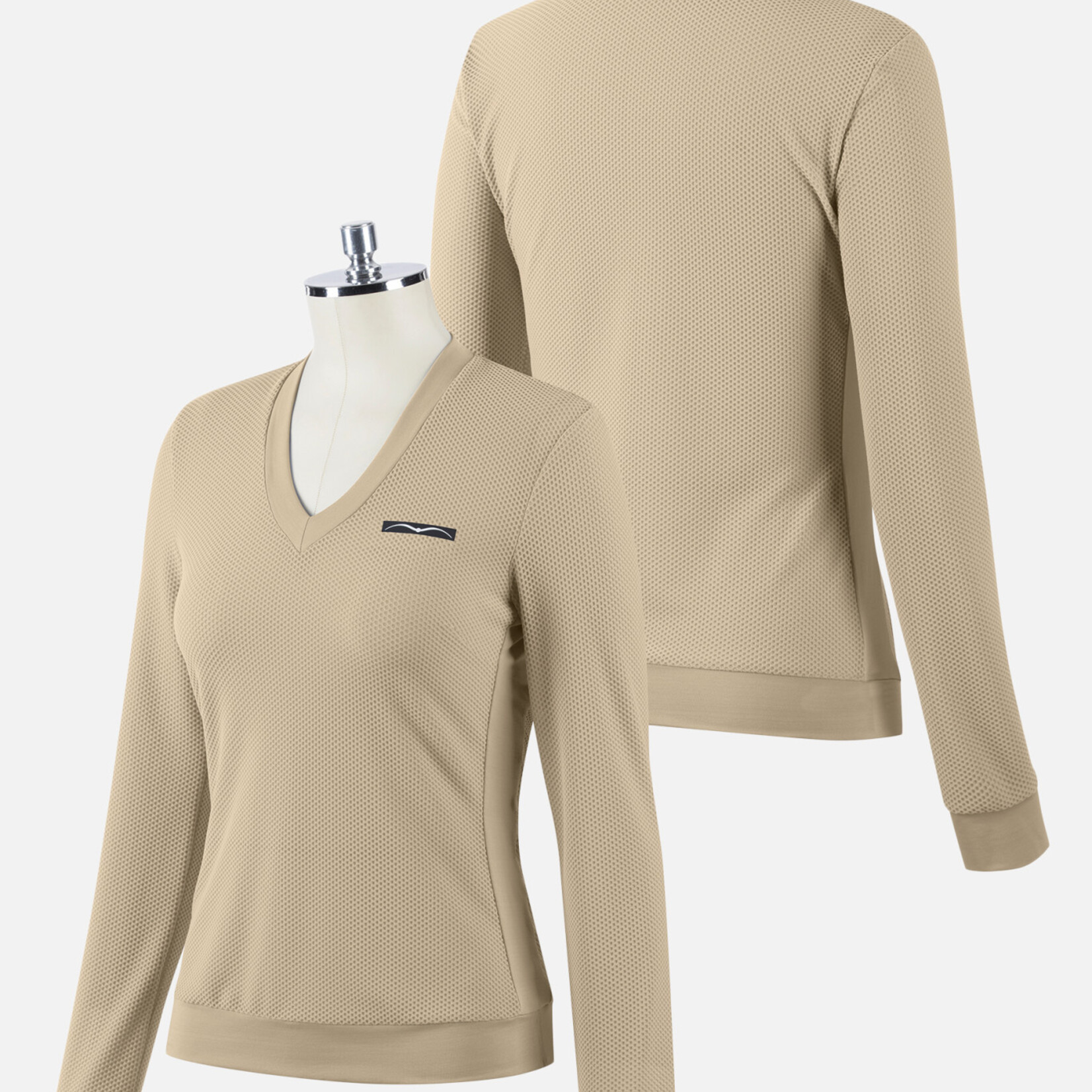 Animo Animo Sicily Women's Pullover Sweater in lightweight mesh Star fabric