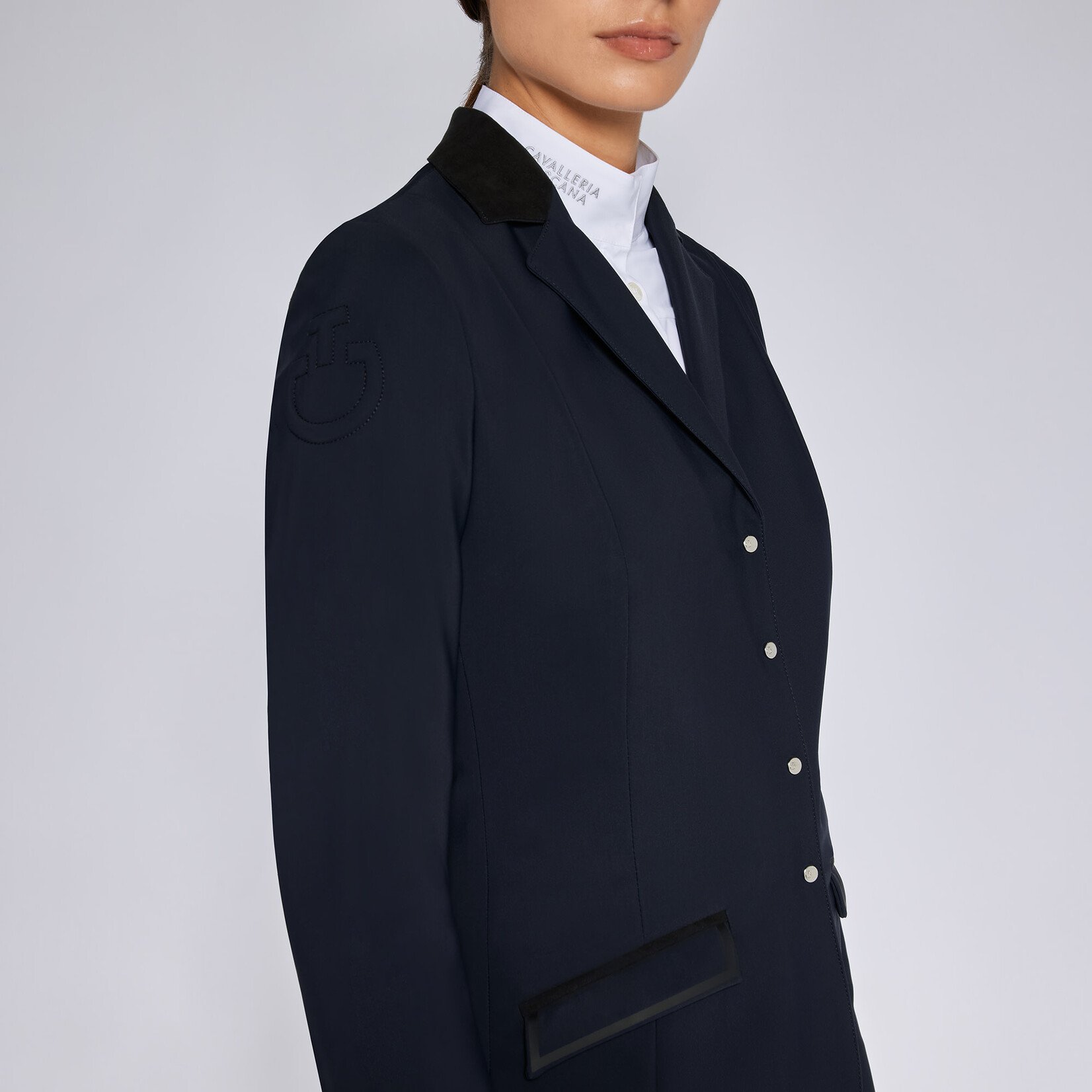 Cavalleria Toscana GGD032 Cavalleria Toscana Lightweight Jersey Zip Riding Jacket