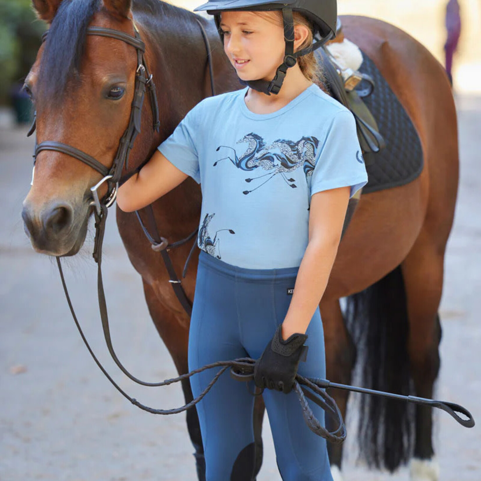 60500 Kerrits Kids Knee Patch Performance Tight