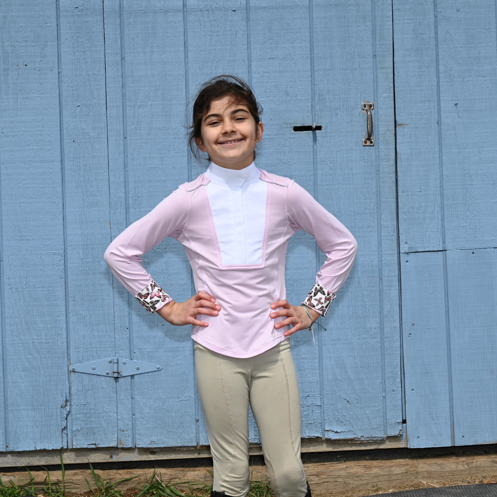 Chestnut Bay Chestnut Bay Girl's SkyCool® Liberty Long Sleeve Show Shirt