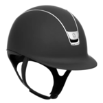 Samshield 2.0 Samshield Shadowmatt Helmet w/ Black Chrome Trim & Blazon, Sold as a kit with coordinating liner (sold separately).
