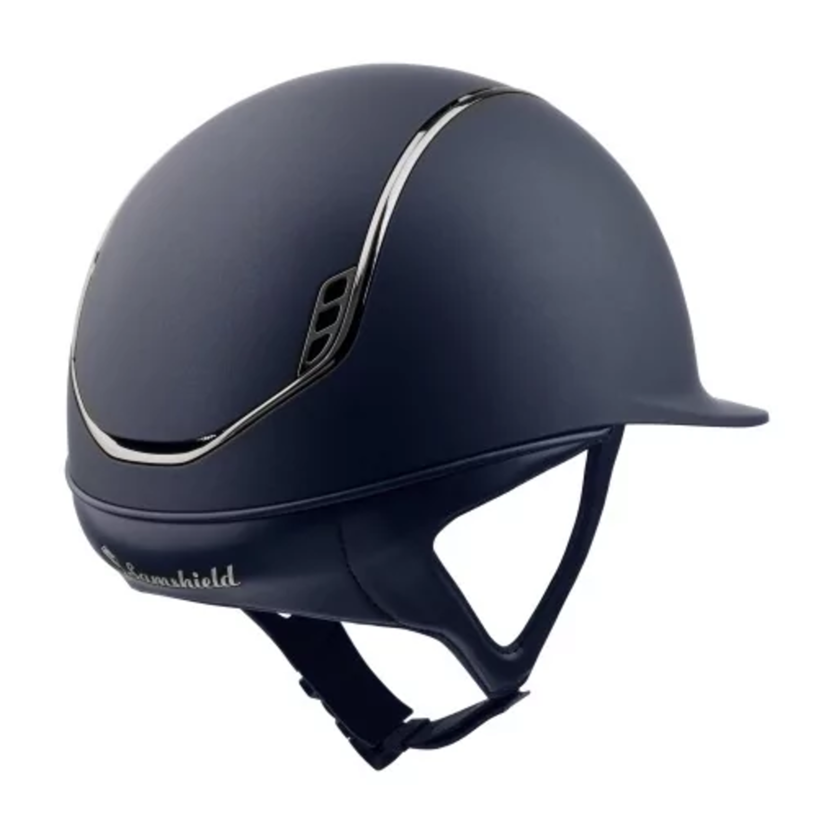Samshield 2.0 Samshield Shadowmatt Helmet w/ Black Chrome Trim & Blazon, Sold as a kit with coordinating liner (sold separately).