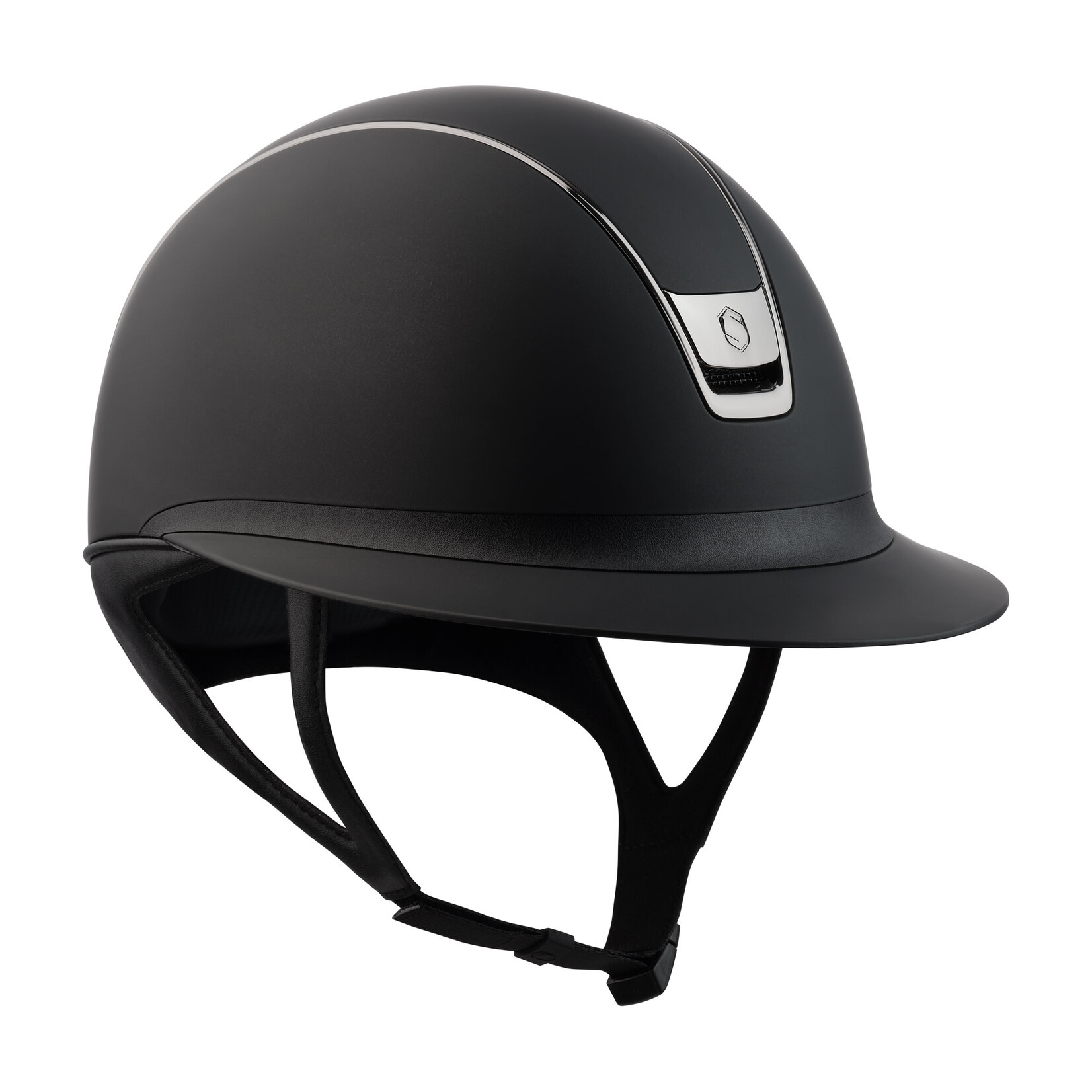 Samshield 2.0 Samshield Miss Shield Shadowmatt Helmet w/ Black Chrome Trim & Blazon, Sold as a kit with coordinating liner (sold separately).