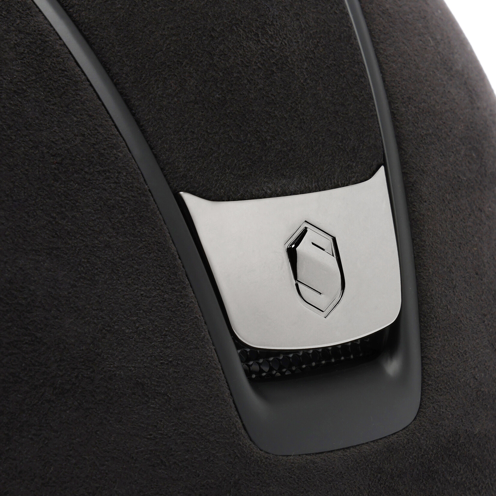 Samshield 2.0 Samshield Miss Shield Premium Helmet Alcantara w/ Alcantara Top & Frontal Band, Sold as a kit with coordinating liner (sold separately)