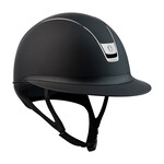 Samshield 2.0 #1 Fast Custom Samshield Miss Shield Shadowmatt Helmet w/ Black Chrome Trim & Blazon w/ 5 Swarovski Crystals, Sold as a kit with coordinating liner (sold separately).
