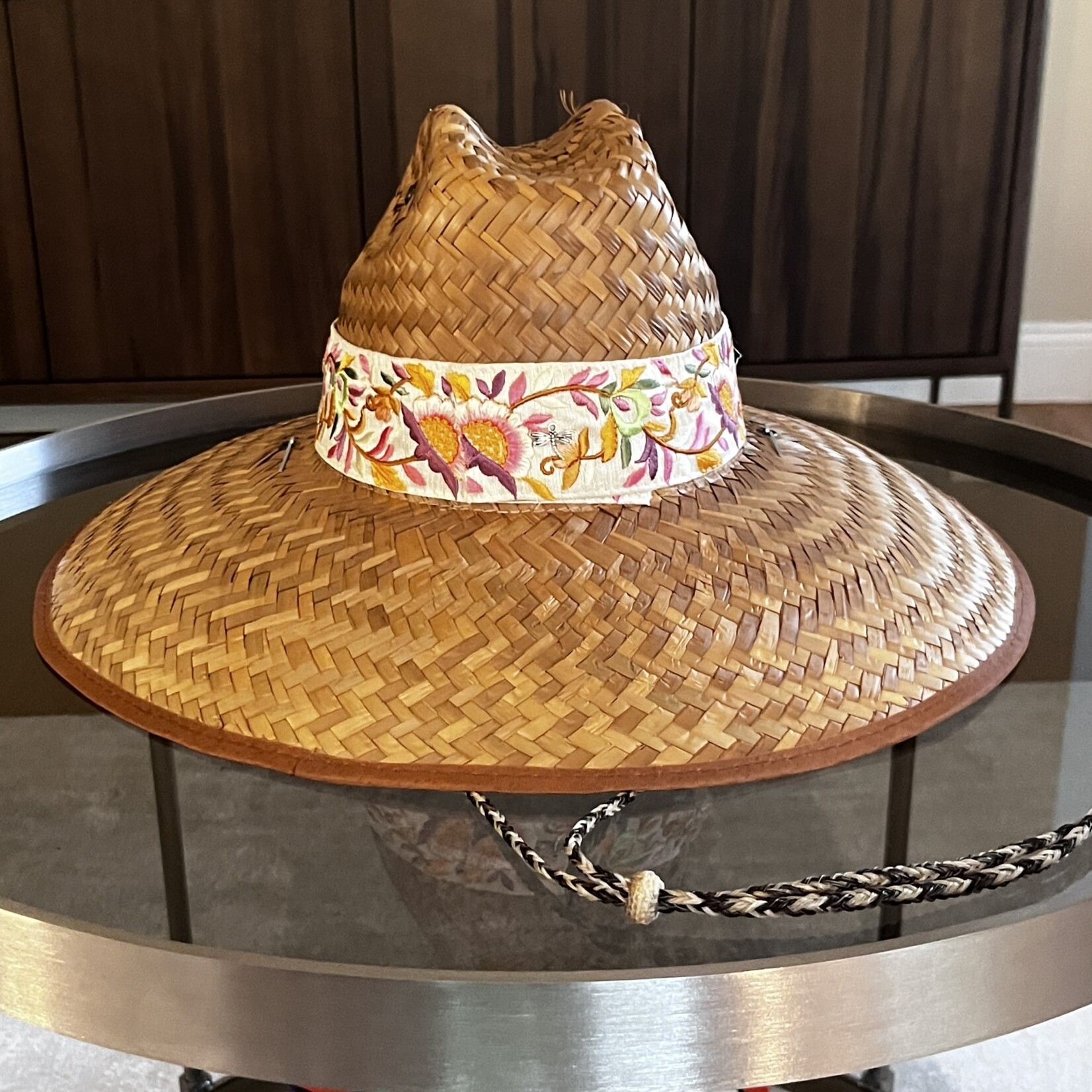 Dragonfly Designs Dragonfly Designs Premium Sun Hat with Horse Hair hand braided adjustable slide for windy days, fits most, sizing strips available.