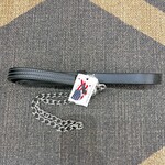 The Engraver #8067 The Green Hill Collection Triple Stitched Leather Lead with Nickel Hardware