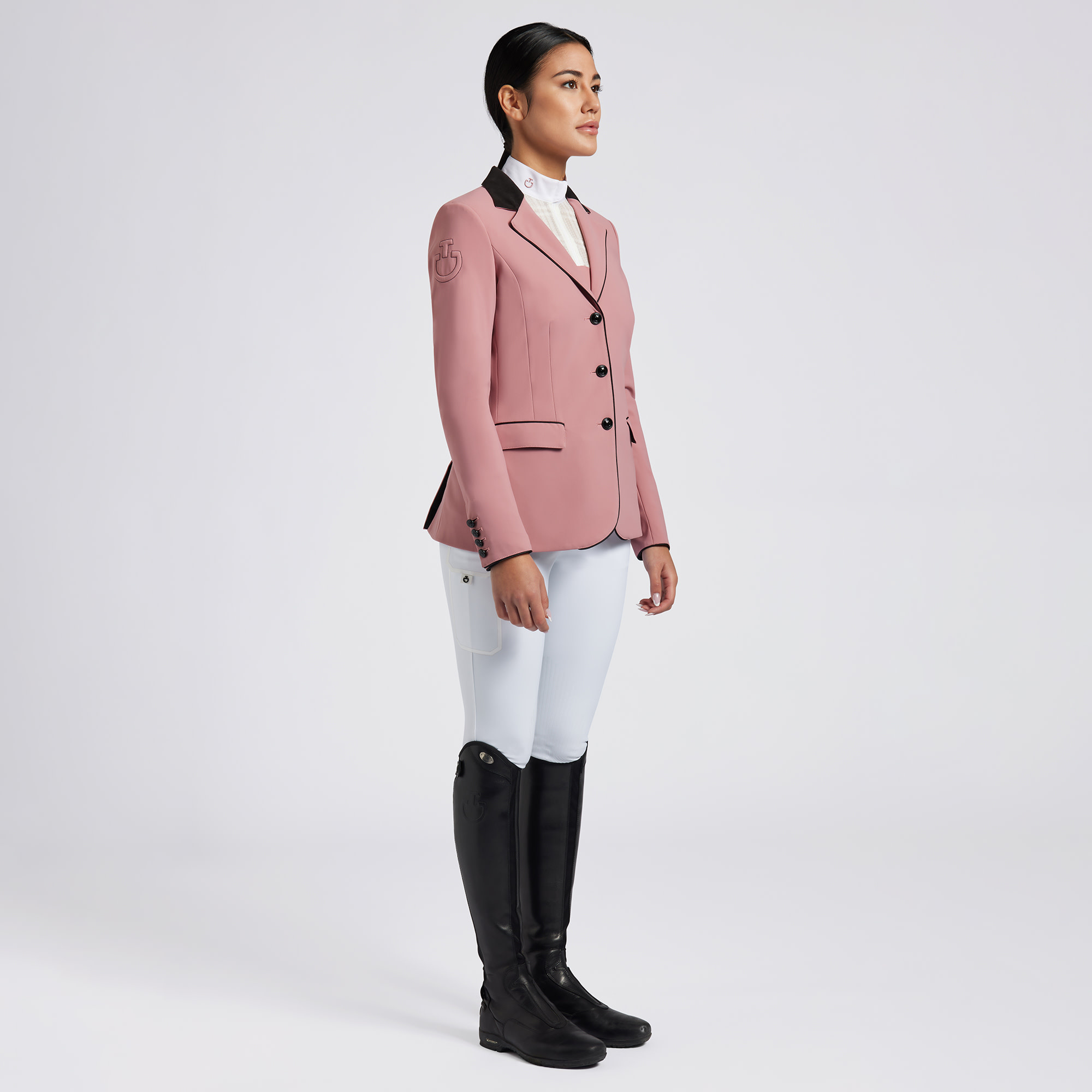 CAVALLERIA TOSCANA 乗馬用ジャケット Women's jacket with zip with inserts in technical mesh.