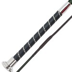 03722 Fleck Dressage Whip w/ SilkTouch Crystal, Fiberglass Shaft w/ SilkTouch Coating, Crystal Wrapped Grip