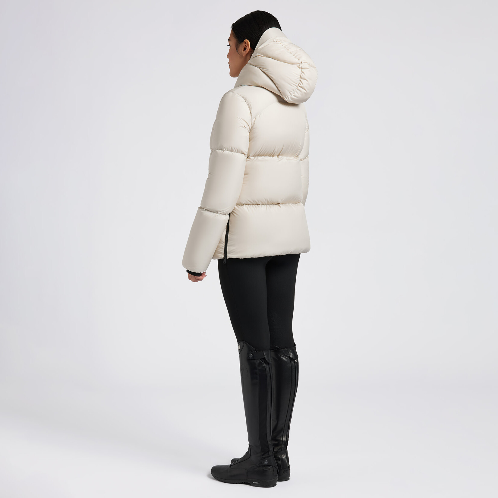 Cavalleria Toscana GID301 Cavalleria Toscana Hooded Down Padded Nylon Parka