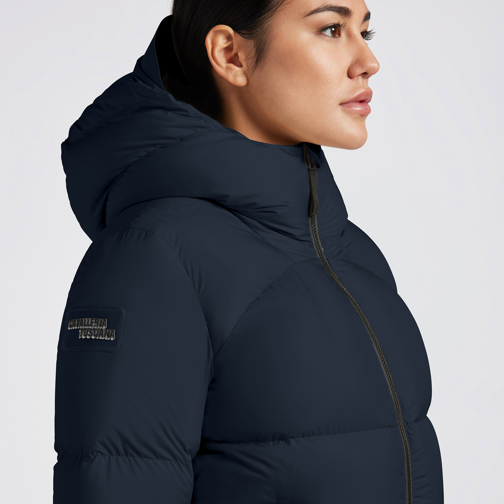Cavalleria Toscana GID301 Cavalleria Toscana Hooded Down Padded Nylon Parka