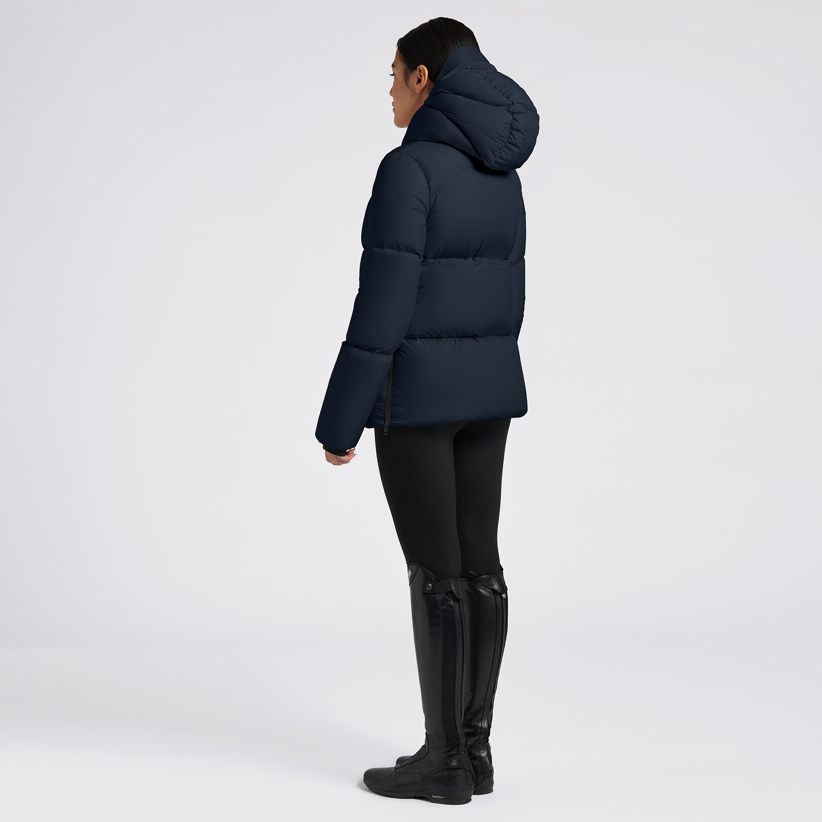 Cavalleria Toscana GID301 Cavalleria Toscana Hooded Down Padded Nylon Parka