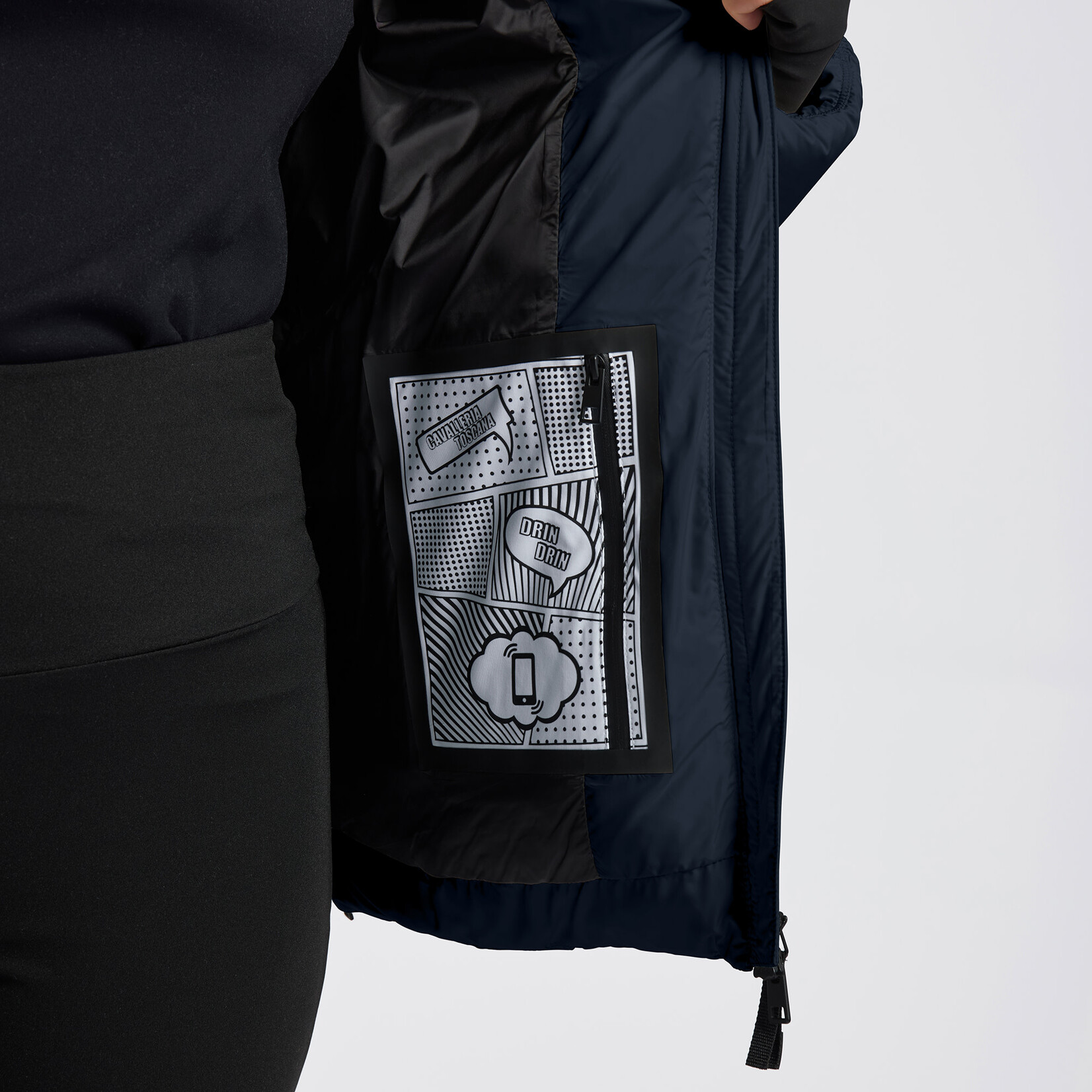 Cavalleria Toscana GID301 Cavalleria Toscana Hooded Down Padded Nylon Parka