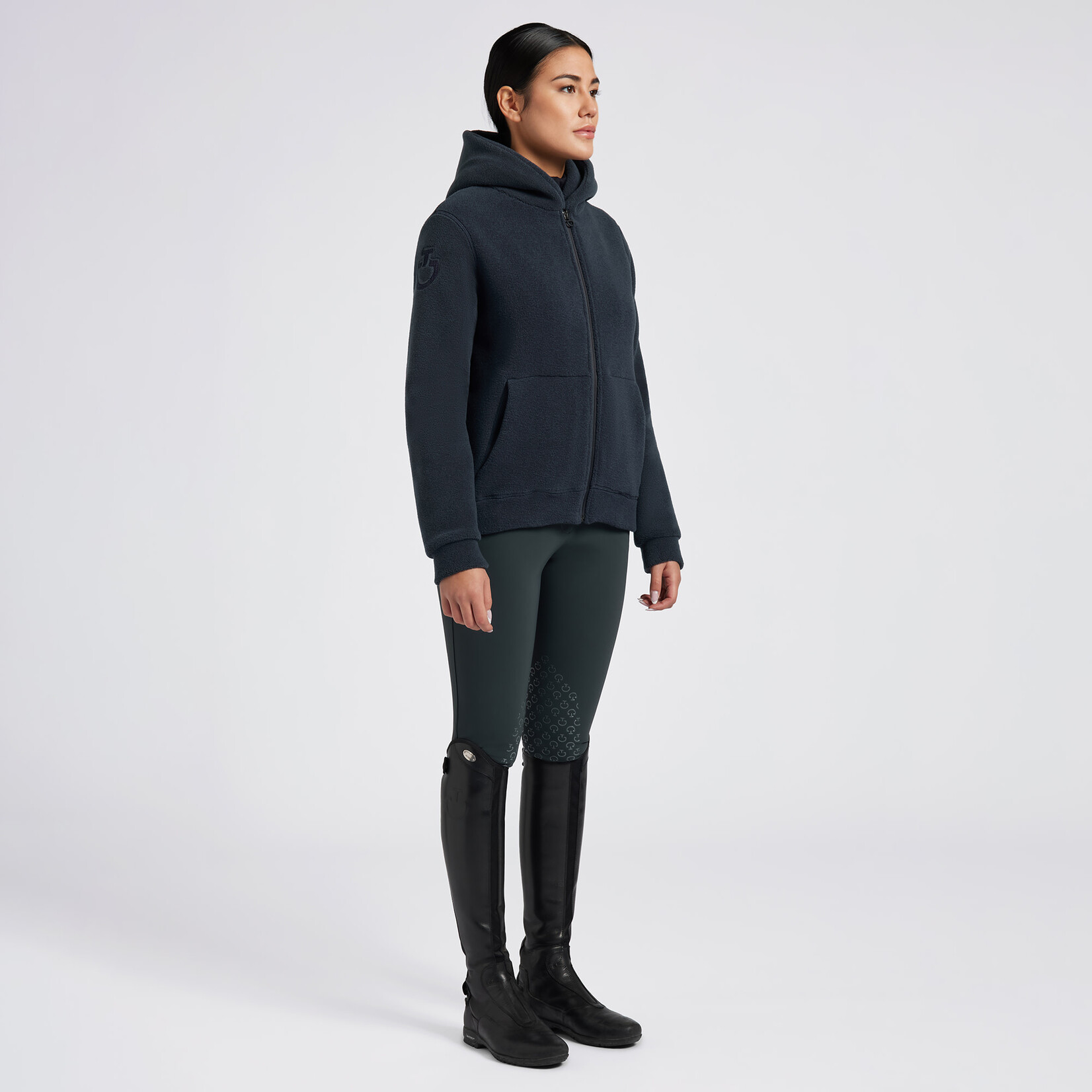 Cavalleria Toscana FED128 Cavalleria Toscana Women's Fleece Hoodie