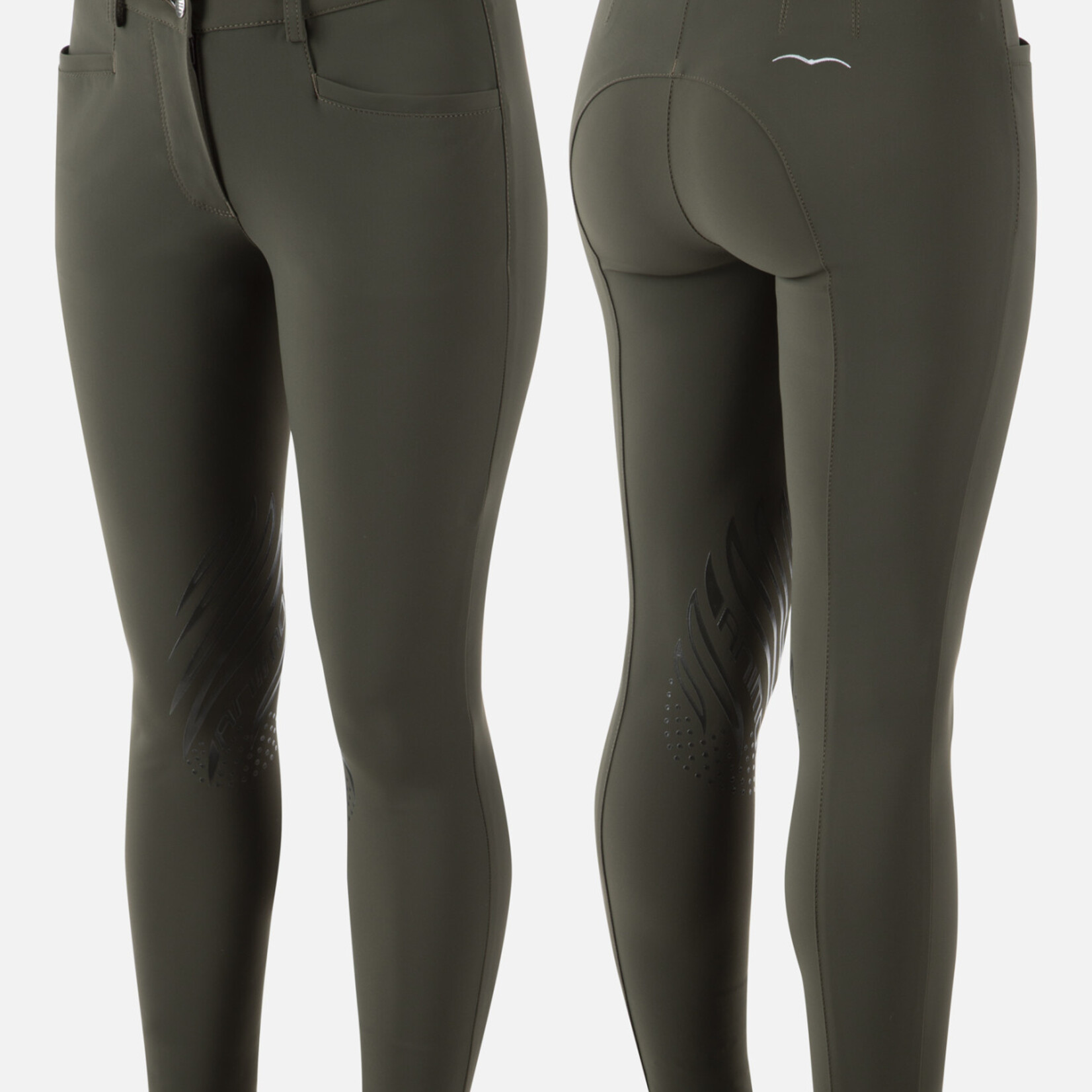 Animo Animo Nico Women's High Waisted Knee Grip Breech in Lightweight Winning-Ideal Fabric