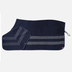 Animo Animo Jamaica Blanket Thick Melton Wool Dress Sheet with Tonal Trim and Solid Braided Hip Ornament and Tail Cord