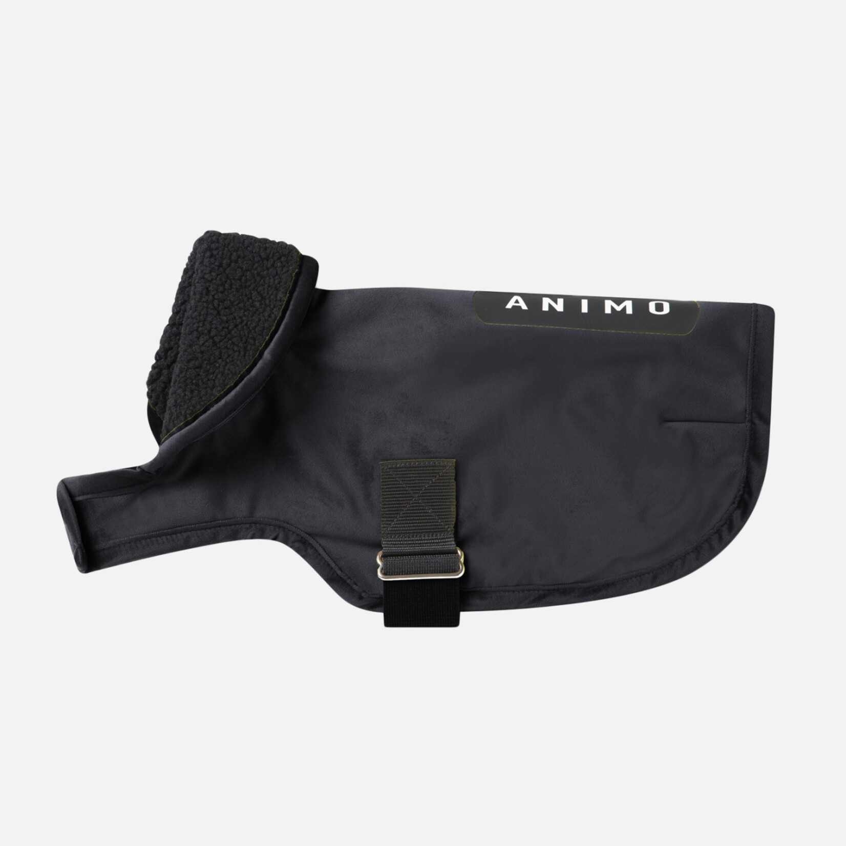 Animo Amino Jordan 24W Velvet Dog Coat with Shearling Collar and Anti-Static Fleece Interior