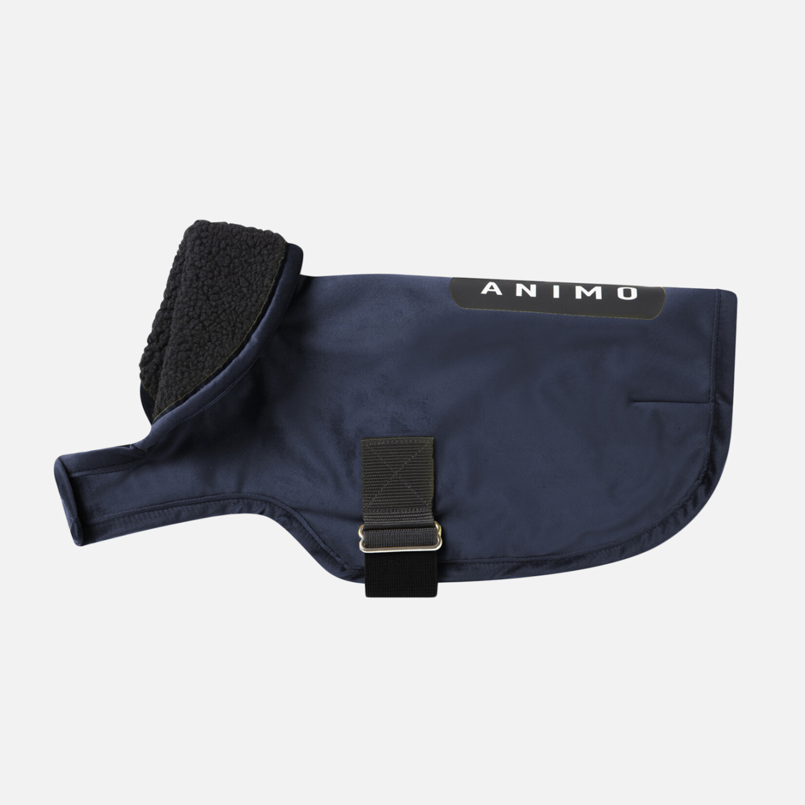 Animo Amino Jordan 24W Velvet Dog Coat with Shearling Collar and Anti-Static Fleece Interior
