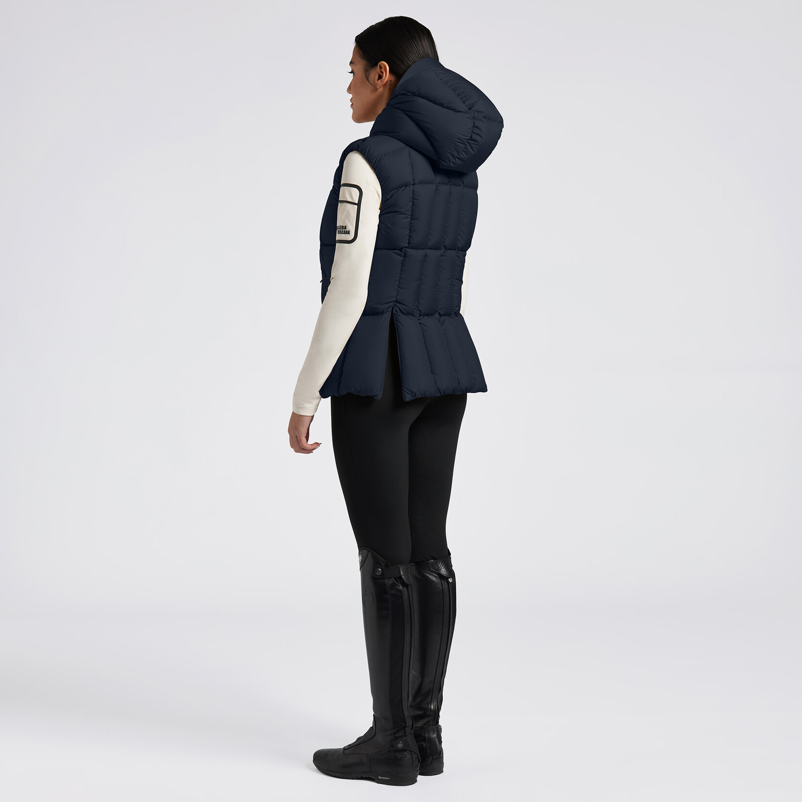 Cavalleria Toscana GLD301 Cavalleria Toscana Hooded Down Padded Nylon Vest