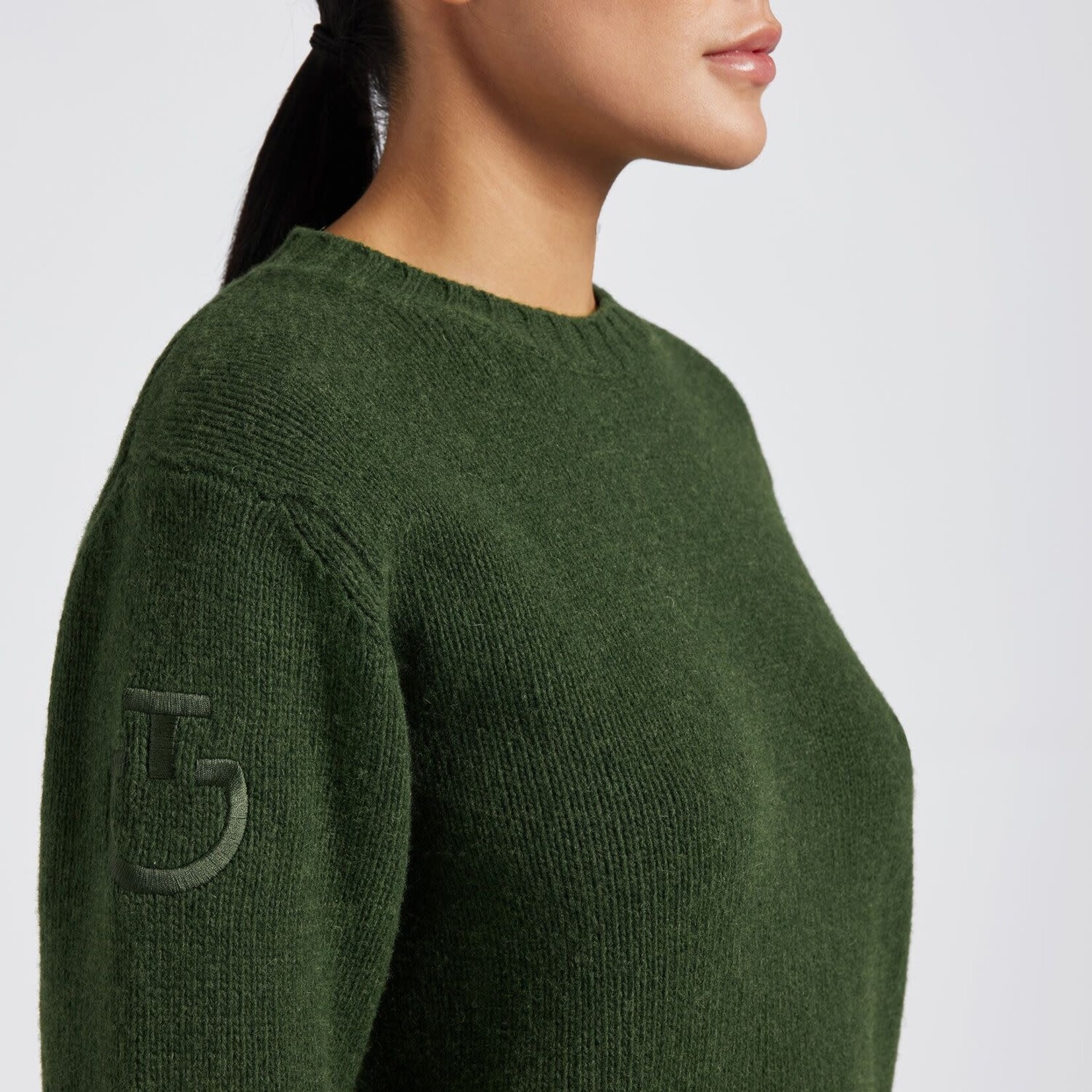 Cavalleria Toscana MAD141 Cavalleria Toscana Lambswool Oversized Crew Neck Sweater