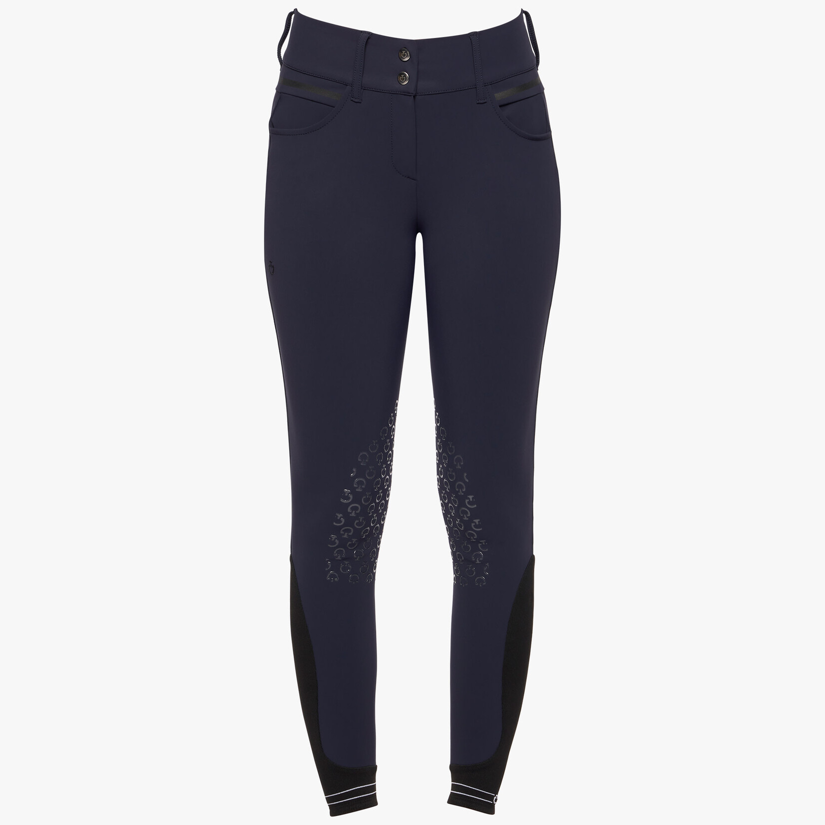 Cavalleria Toscana PAD175 Cavalleria Toscana Womens Silicone Print CT Logo Knee Grip Breeches