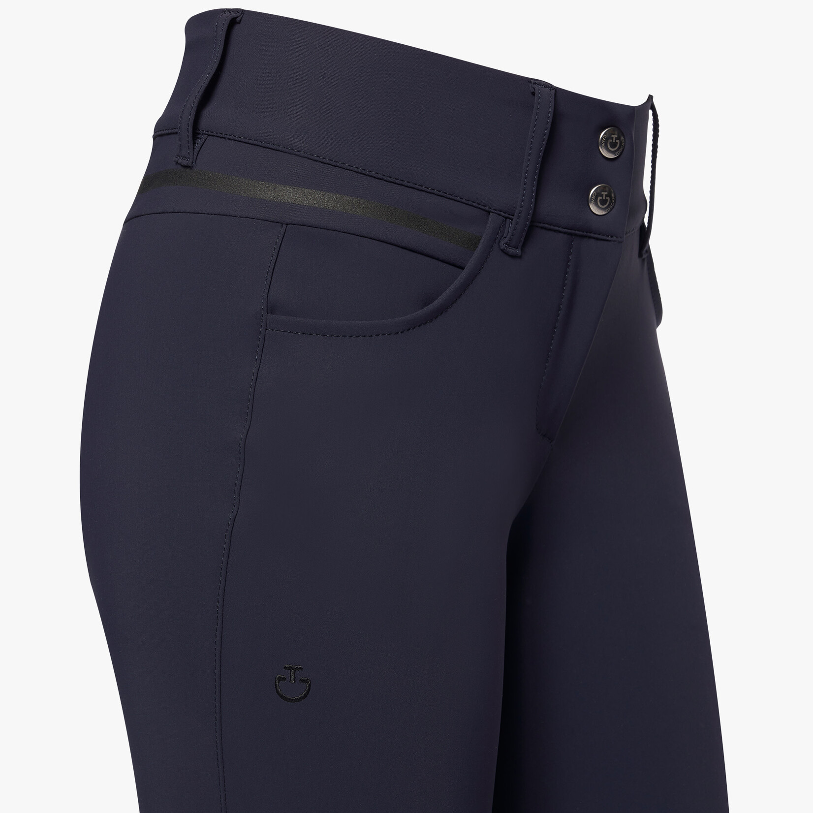 Cavalleria Toscana PAD175 Cavalleria Toscana Womens Silicone Print CT Logo Knee Grip Breeches