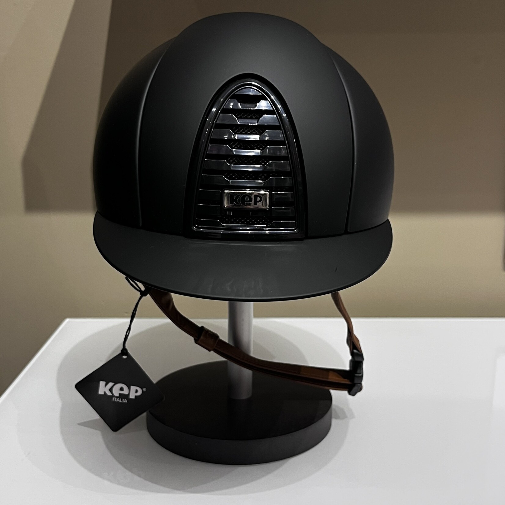 KEP KEP Custom Cromo 2.0 - Matt Black Shell, Raw Black Frame, Grid, Subgrid & Button, Custom Chinstrap - Sold as a kit with coordinating liner (sold separately) 