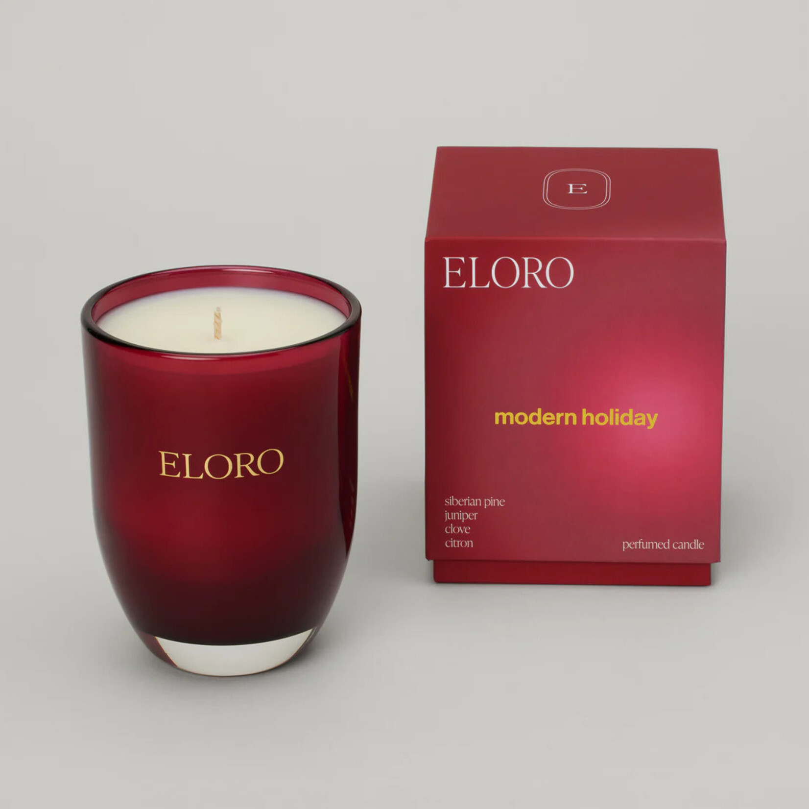 Fleur Candles Eloro Candles, Single-Wick Soy Candle, 55 hour burn time