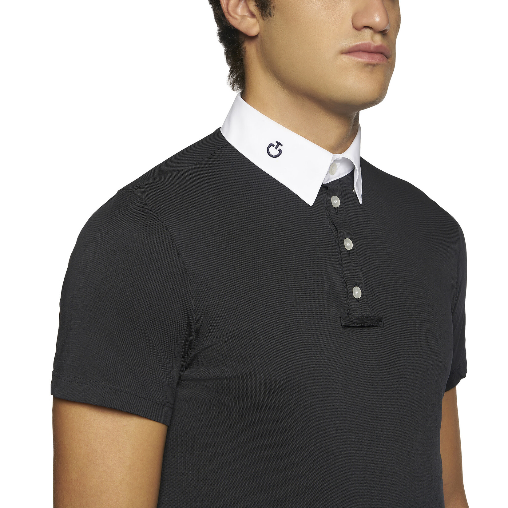 Cavalleria Toscana POU260 Cavalleria Toscana Men’s Tech Piqué Competition Polo w/Mesh Inserts