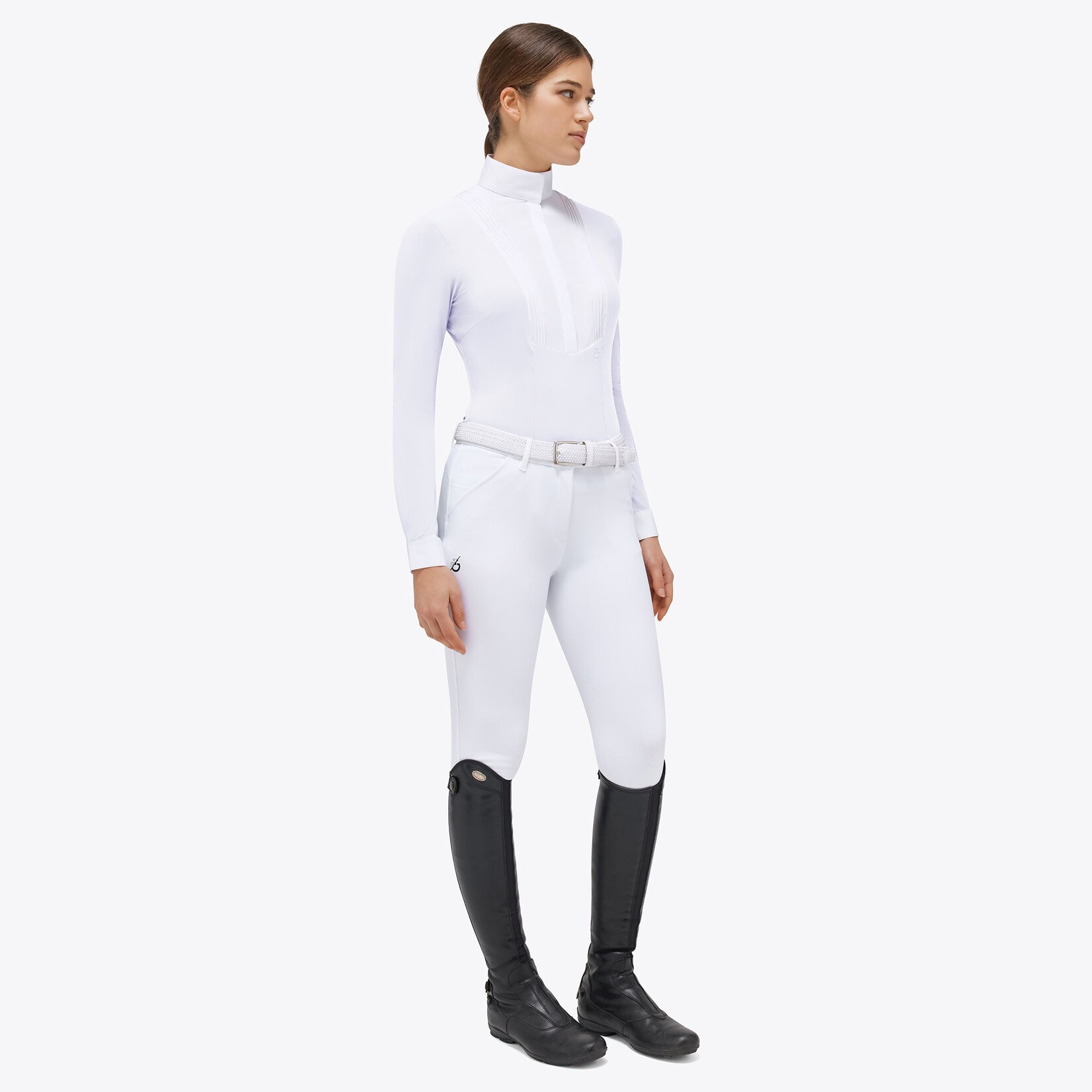 Cavalleria Toscana CAD097 Cavalleria Toscana American Long Sleeve Show Shirt