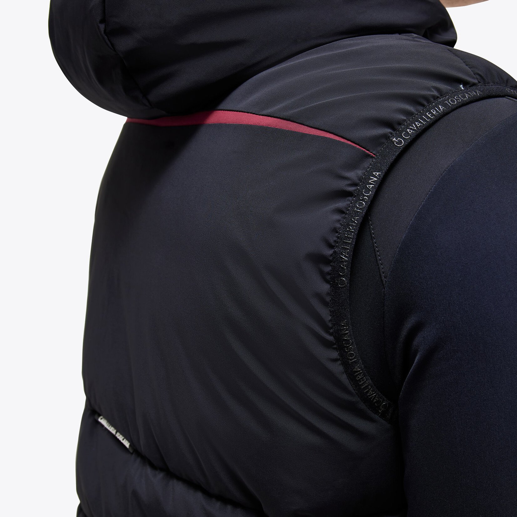 Cavalleria Toscana GLU283 Cavalleria Toscana Academy Men's Padded Nylon Stretch Puffer Vest